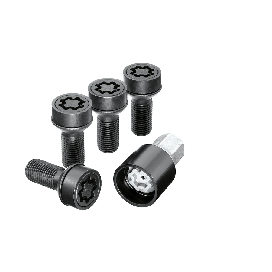 JUEGO DE TORNILLOS DE RUEDA ANTIRROBO, M14 x 1,5 x 27